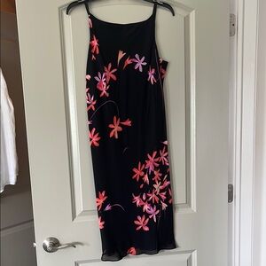 Jones NY Floral Black Dress